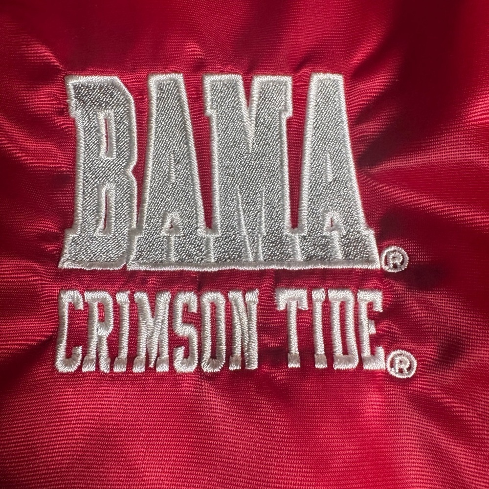 Vintage Alabama Crimson Tide Satin Jacket – Size Medium - Picture 3 of 6